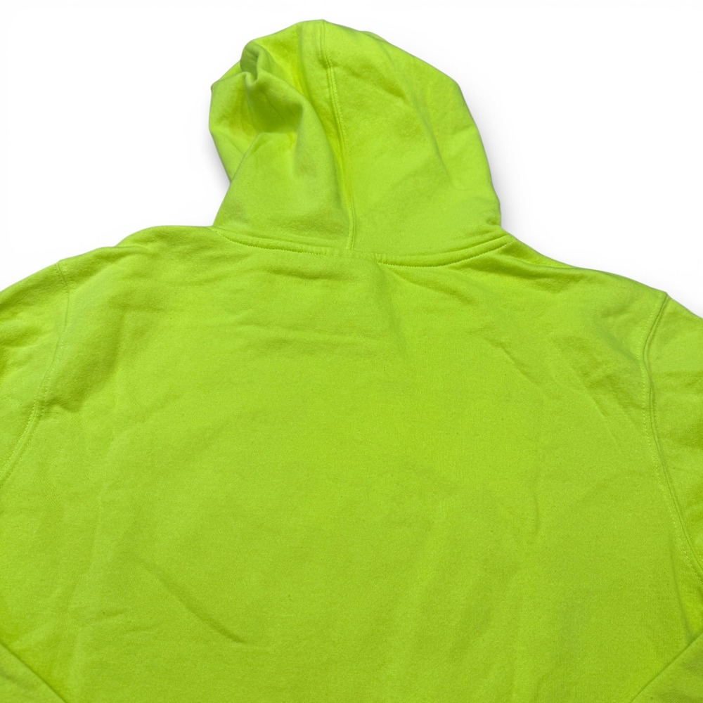 VTG Y2K Naruto Ichiraku Ramen Neon Green Graphic Hoodie Sweatshirt Mens‎ Large - Picture 8 of 9